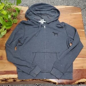 Vintage Y2K PINK VS Cotton Grey Hoodie